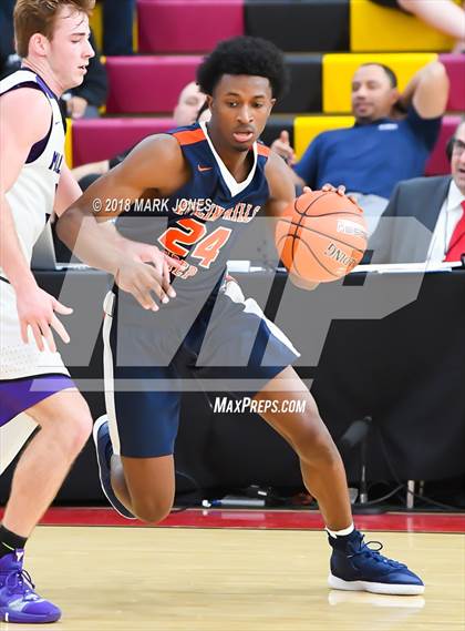 Thumbnail 2 in Rolling Hills Prep vs. Millennium (Hoophall West Tournament) photogallery.