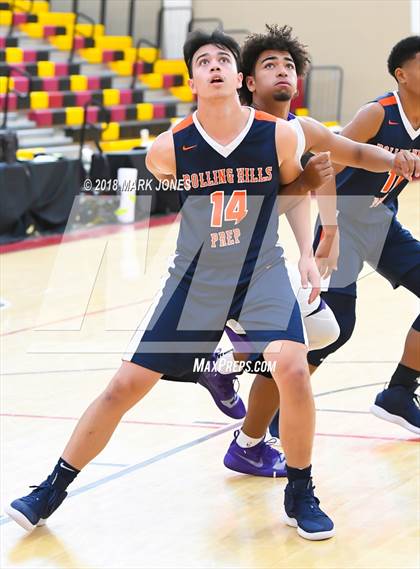 Thumbnail 2 in Rolling Hills Prep vs. Millennium (Hoophall West Tournament) photogallery.
