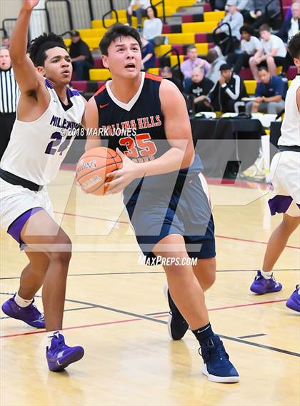 Thumbnail 2 in Rolling Hills Prep vs. Millennium (Hoophall West Tournament) photogallery.