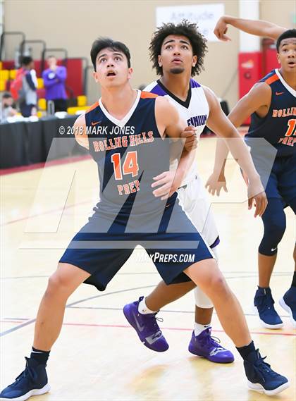 Thumbnail 3 in Rolling Hills Prep vs. Millennium (Hoophall West Tournament) photogallery.