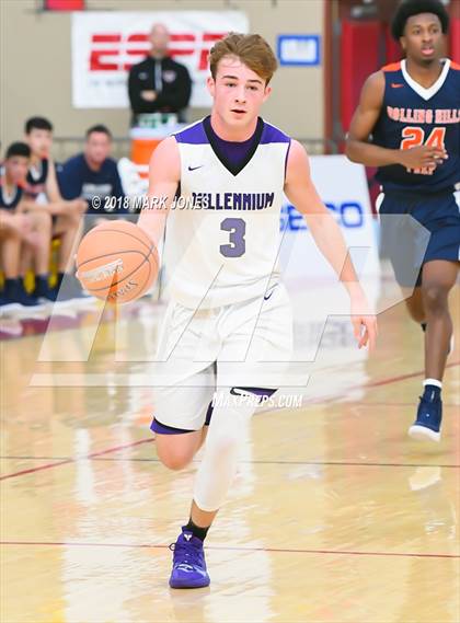 Thumbnail 3 in Rolling Hills Prep vs. Millennium (Hoophall West Tournament) photogallery.