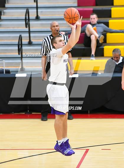 Thumbnail 1 in Rolling Hills Prep vs. Millennium (Hoophall West Tournament) photogallery.