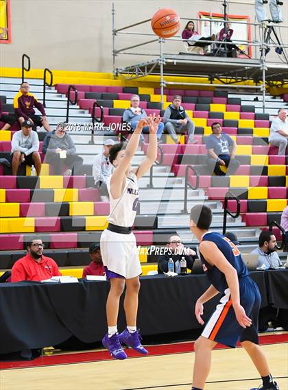 Thumbnail 3 in Rolling Hills Prep vs. Millennium (Hoophall West Tournament) photogallery.