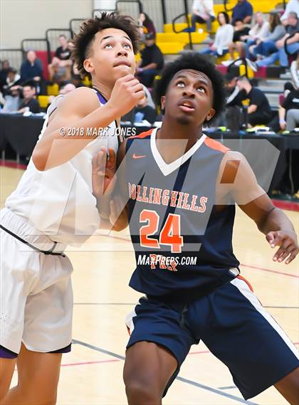 Thumbnail 3 in Rolling Hills Prep vs. Millennium (Hoophall West Tournament) photogallery.