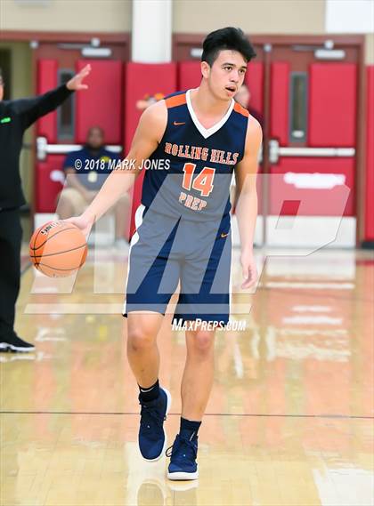 Thumbnail 1 in Rolling Hills Prep vs. Millennium (Hoophall West Tournament) photogallery.