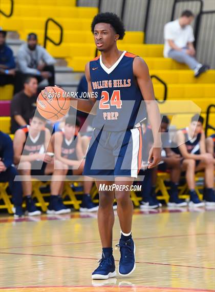 Thumbnail 3 in Rolling Hills Prep vs. Millennium (Hoophall West Tournament) photogallery.