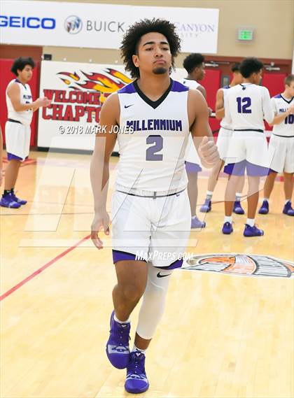 Thumbnail 2 in Rolling Hills Prep vs. Millennium (Hoophall West Tournament) photogallery.