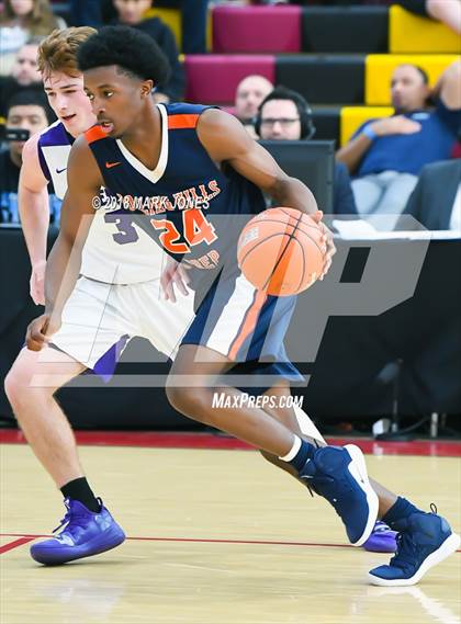 Thumbnail 1 in Rolling Hills Prep vs. Millennium (Hoophall West Tournament) photogallery.