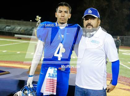 Thumbnail 2 in Animo Robinson vs. Sherman Oaks CES (CIF LACS 8-Man Final) photogallery.