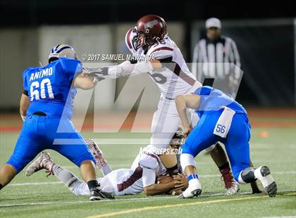 Thumbnail 3 in Animo Robinson vs. Sherman Oaks CES (CIF LACS 8-Man Final) photogallery.