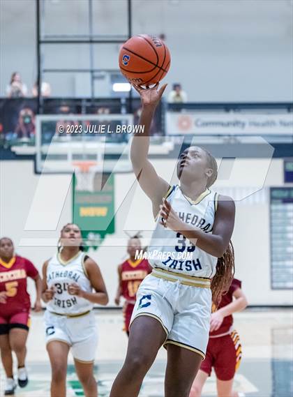 Thumbnail 2 in JV: Indianapolis Scecina Memorial @ Cathedral (City Alliance Tourney quarterfinal) photogallery.
