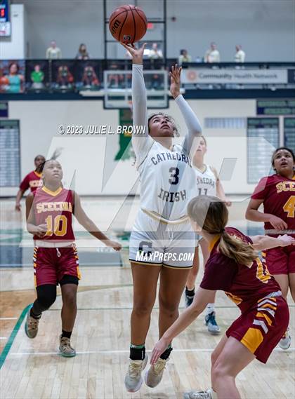 Thumbnail 3 in JV: Indianapolis Scecina Memorial @ Cathedral (City Alliance Tourney quarterfinal) photogallery.