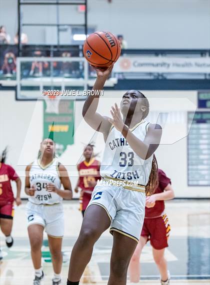 Thumbnail 1 in JV: Indianapolis Scecina Memorial @ Cathedral (City Alliance Tourney quarterfinal) photogallery.
