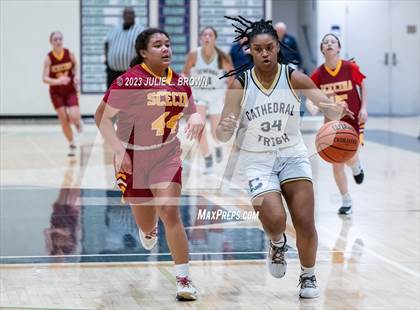Thumbnail 2 in JV: Indianapolis Scecina Memorial @ Cathedral (City Alliance Tourney quarterfinal) photogallery.