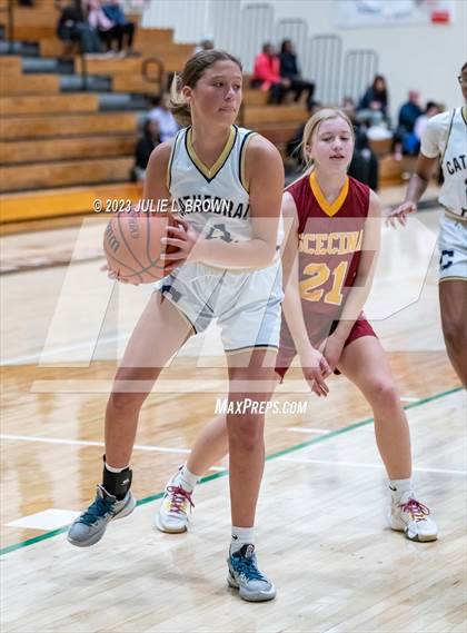 Thumbnail 1 in JV: Indianapolis Scecina Memorial @ Cathedral (City Alliance Tourney quarterfinal) photogallery.