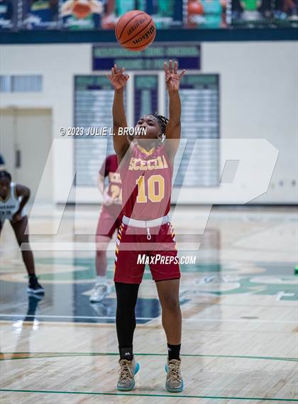 Thumbnail 1 in JV: Indianapolis Scecina Memorial @ Cathedral (City Alliance Tourney quarterfinal) photogallery.
