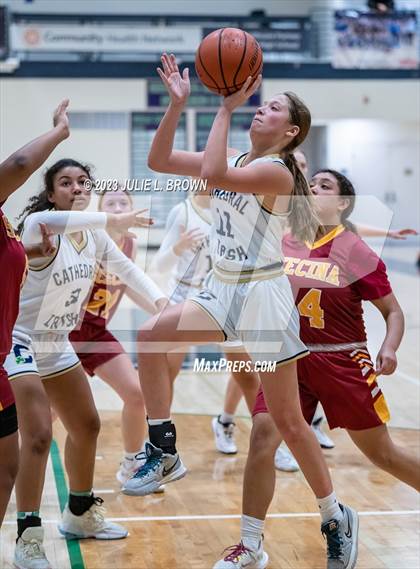 Thumbnail 2 in JV: Indianapolis Scecina Memorial @ Cathedral (City Alliance Tourney quarterfinal) photogallery.
