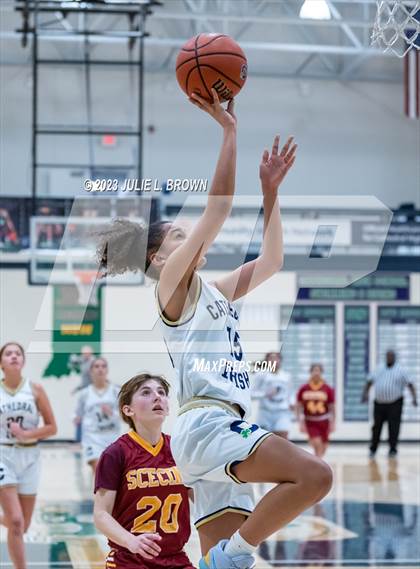Thumbnail 2 in JV: Indianapolis Scecina Memorial @ Cathedral (City Alliance Tourney quarterfinal) photogallery.