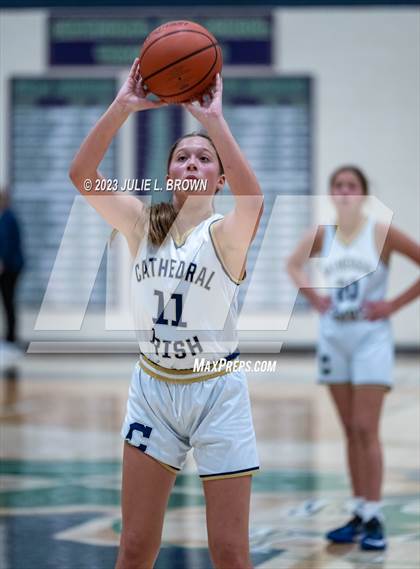 Thumbnail 1 in JV: Indianapolis Scecina Memorial @ Cathedral (City Alliance Tourney quarterfinal) photogallery.