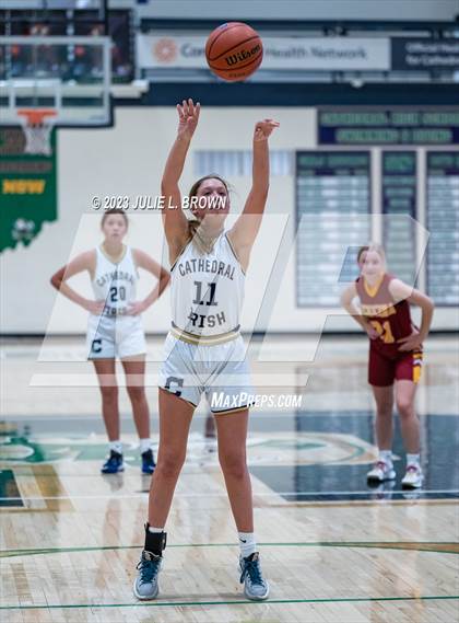 Thumbnail 3 in JV: Indianapolis Scecina Memorial @ Cathedral (City Alliance Tourney quarterfinal) photogallery.