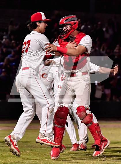 Thumbnail 2 in Corona vs. Harvard-Westlake (CIF SS DIV 1 Championship) photogallery.