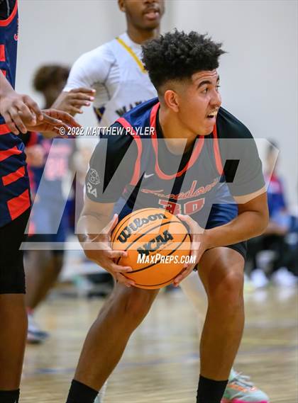 Thumbnail 2 in Freedom Christian Academy vs. Wayne Preparatory Academy (Ike Levy Veterans Basketball Tournament) photogallery.