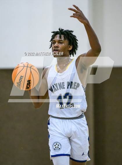 Thumbnail 3 in Freedom Christian Academy vs. Wayne Preparatory Academy (Ike Levy Veterans Basketball Tournament) photogallery.