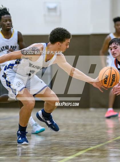 Thumbnail 3 in Freedom Christian Academy vs. Wayne Preparatory Academy (Ike Levy Veterans Basketball Tournament) photogallery.