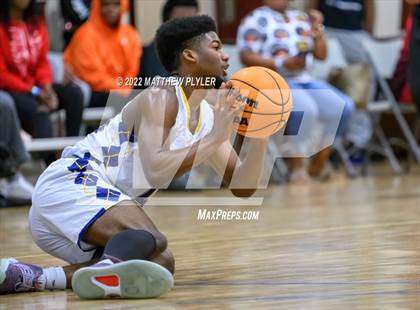 Thumbnail 2 in Freedom Christian Academy vs. Wayne Preparatory Academy (Ike Levy Veterans Basketball Tournament) photogallery.