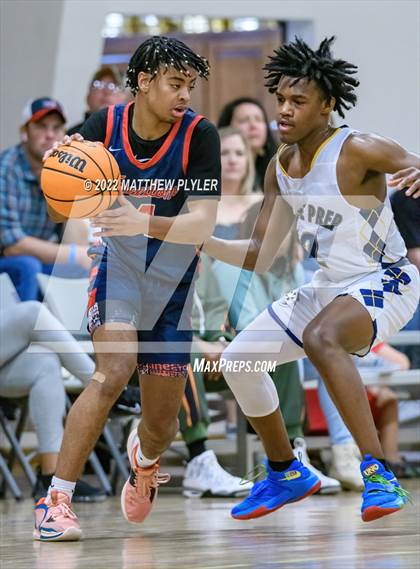 Thumbnail 1 in Freedom Christian Academy vs. Wayne Preparatory Academy (Ike Levy Veterans Basketball Tournament) photogallery.