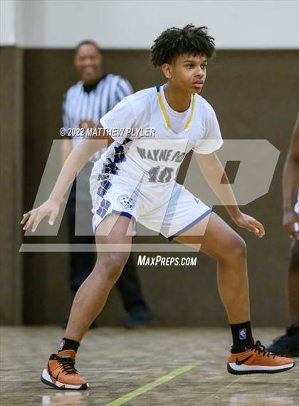 Thumbnail 1 in Freedom Christian Academy vs. Wayne Preparatory Academy (Ike Levy Veterans Basketball Tournament) photogallery.