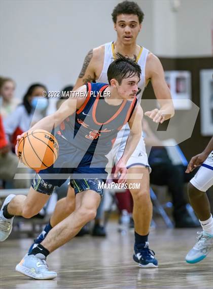 Thumbnail 2 in Freedom Christian Academy vs. Wayne Preparatory Academy (Ike Levy Veterans Basketball Tournament) photogallery.