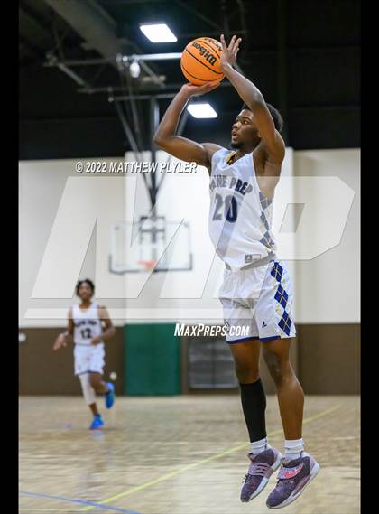 Thumbnail 3 in Freedom Christian Academy vs. Wayne Preparatory Academy (Ike Levy Veterans Basketball Tournament) photogallery.