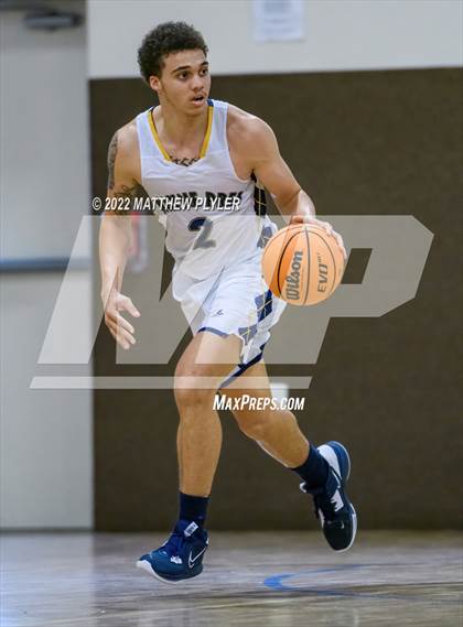 Thumbnail 1 in Freedom Christian Academy vs. Wayne Preparatory Academy (Ike Levy Veterans Basketball Tournament) photogallery.