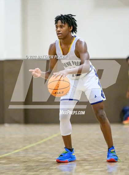 Thumbnail 2 in Freedom Christian Academy vs. Wayne Preparatory Academy (Ike Levy Veterans Basketball Tournament) photogallery.