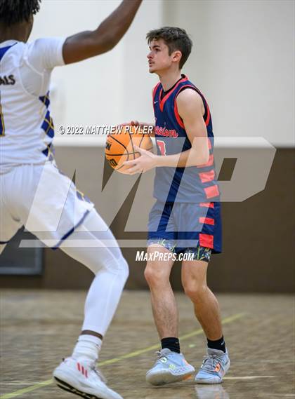 Thumbnail 2 in Freedom Christian Academy vs. Wayne Preparatory Academy (Ike Levy Veterans Basketball Tournament) photogallery.