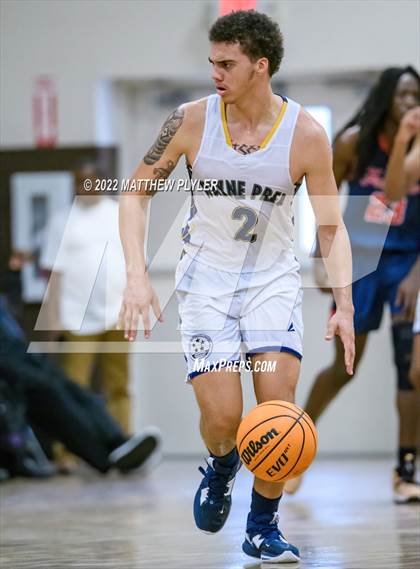 Thumbnail 3 in Freedom Christian Academy vs. Wayne Preparatory Academy (Ike Levy Veterans Basketball Tournament) photogallery.