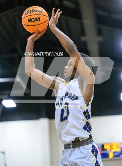 Thumbnail 1 in Freedom Christian Academy vs. Wayne Preparatory Academy (Ike Levy Veterans Basketball Tournament) photogallery.