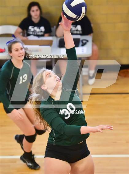 Thumbnail 3 in St. Scholastica vs Archbishop Chapelle (Catholic League Tournament) photogallery.