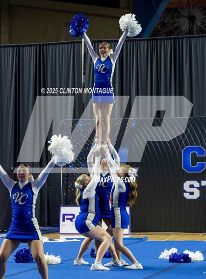 Thumbnail 3 in Valley Christian - Cheer (AIA Division IV Final) photogallery.