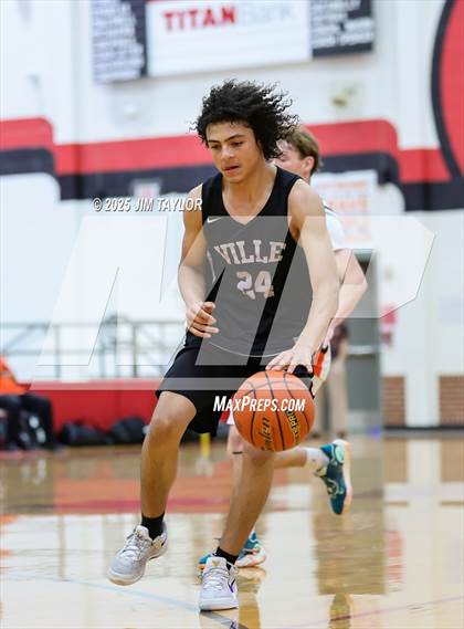 Thumbnail 1 in JV: Village Tech vs Burkburnett (Mineral Wells JV Tournament) photogallery.