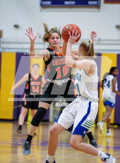 Thumbnail 2 in Amherst Central vs. Cicero-North Syracuse (Amsterdam Holiday College Showcase) photogallery.