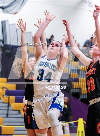 Thumbnail 2 in Amherst Central vs. Cicero-North Syracuse (Amsterdam Holiday College Showcase) photogallery.