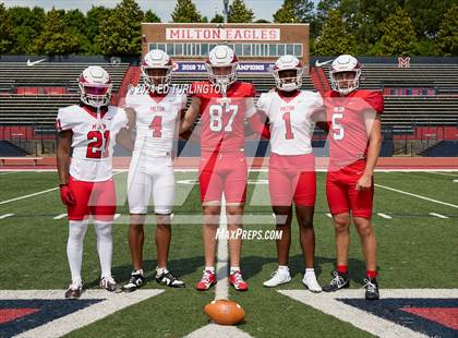 Thumbnail 2 in Milton Football (Preseason Top 25 Photo Shoot) photogallery.