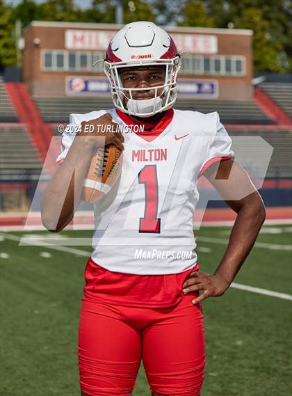Thumbnail 1 in Milton Football (Preseason Top 25 Photo Shoot) photogallery.