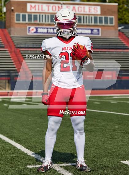 Thumbnail 3 in Milton Football (Preseason Top 25 Photo Shoot) photogallery.