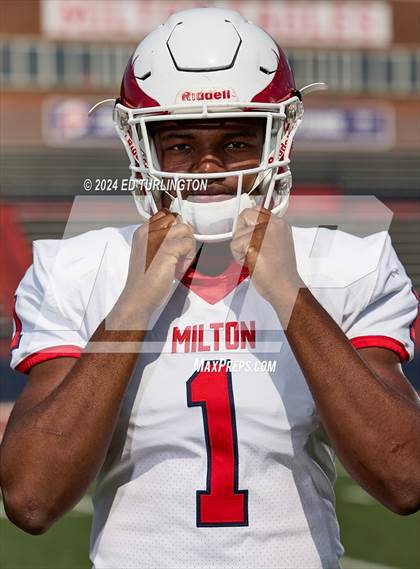Thumbnail 1 in Milton Football (Preseason Top 25 Photo Shoot) photogallery.