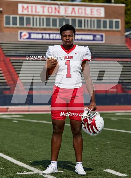 Thumbnail 2 in Milton Football (Preseason Top 25 Photo Shoot) photogallery.