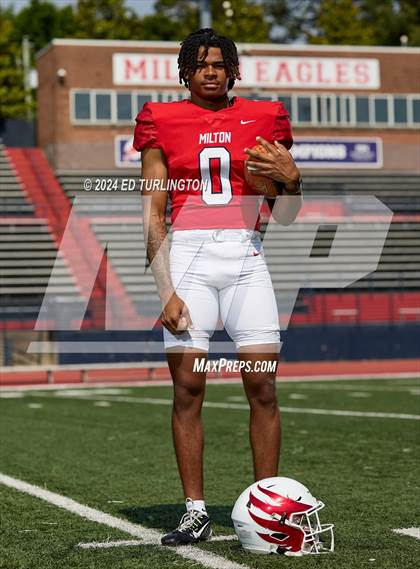 Thumbnail 3 in Milton Football (Preseason Top 25 Photo Shoot) photogallery.