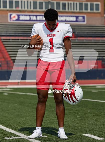 Thumbnail 3 in Milton Football (Preseason Top 25 Photo Shoot) photogallery.